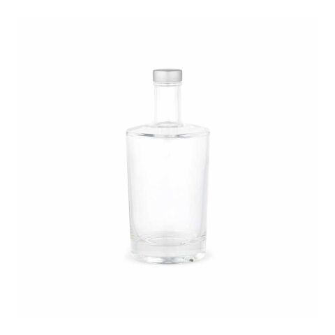Adige 500 Glass Bottle 560ml. Silver lid Transparent