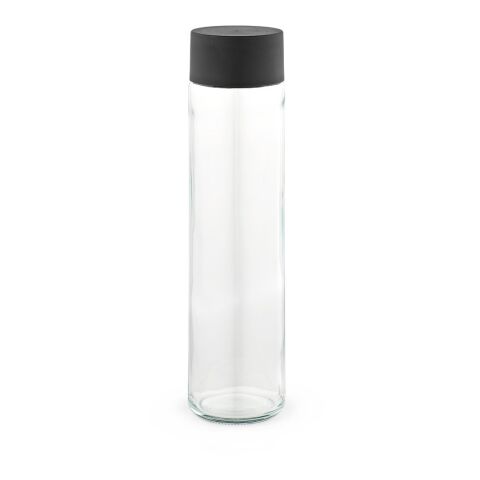 Turia 750 Glass Bottle 780ml. Black lid Transparent