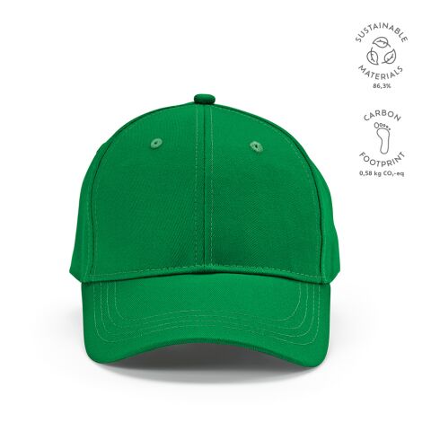 Darrell Cap Recycled Cotton 280 gsm Green | Without Branding