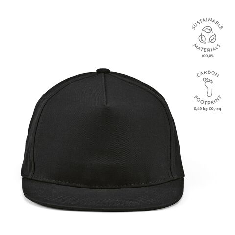 Cornell Cap Recycled Cotton 180 gsm  Black | Without Branding