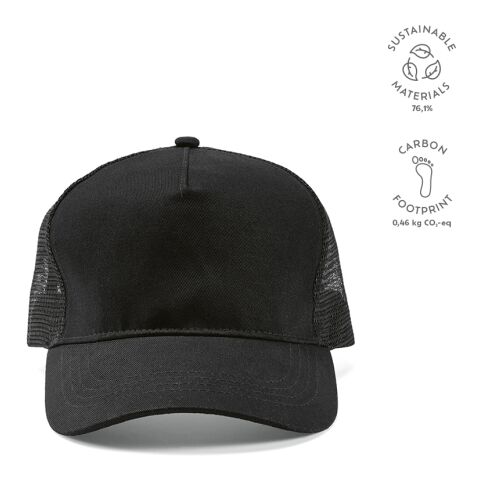 Zappa Cap rPET 220 gsm  Black | Without Branding