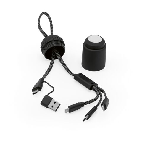 Versacord 5-in-1 Cable rPET. rABS Tube to pack cables Solid black | No Branding | not available | not available | not available