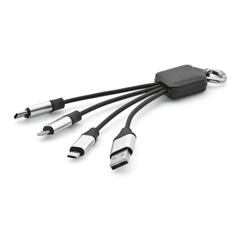 Sagan 4-in1 Cable rTPR. Backlit logo and hanging loop Solid black | No Branding | not available | not available | not available