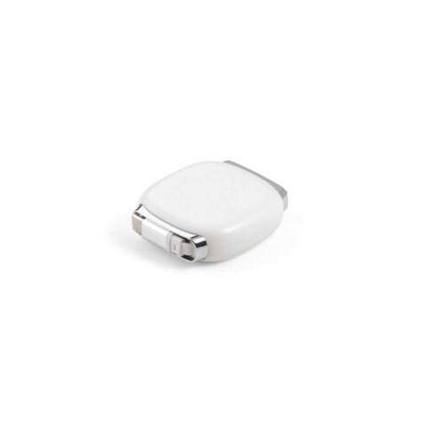 Yalow Cable rPVC. Retractable USB-C to USB-C. 60W Fast Charge White