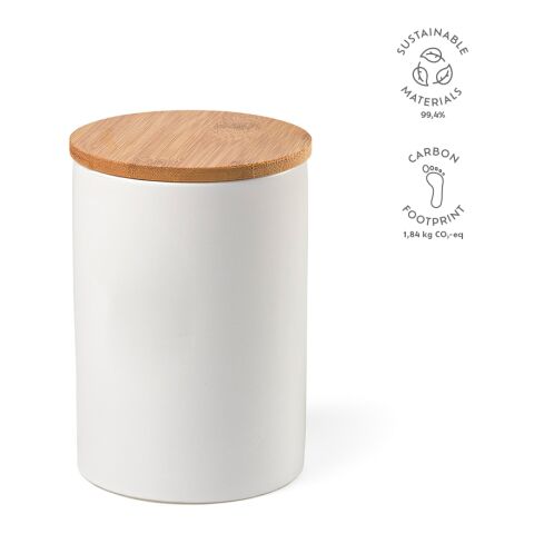 Munch 1000 Canister Ceramic 980 ml  White | Without Branding | 980 ml