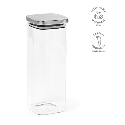 Delacroix 2100 Canister Borosilicate Glass 2130 ml  Transparent | Without Branding | 2130 ml