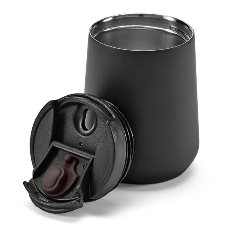 Euphrates Travel Cup rSS 430ml. Double wall and Leakproof  Solid black | No Branding | not available | not available | not available