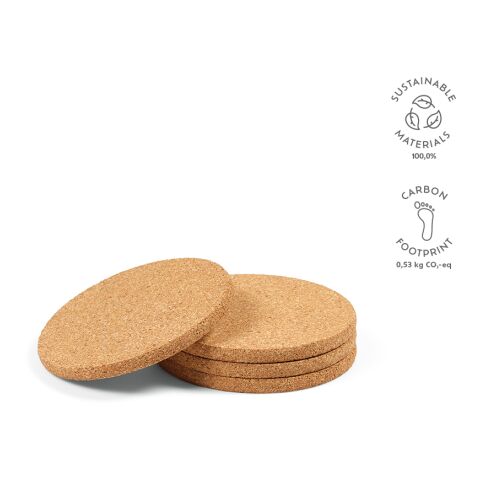 Modigliani Coasters Cork  Beige | Without Branding