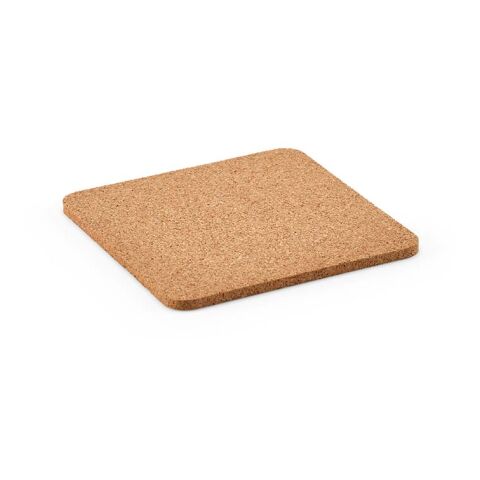 Vhils individual square cork coaster. Made in Portugal Natural | No Branding | not available | not available | not available