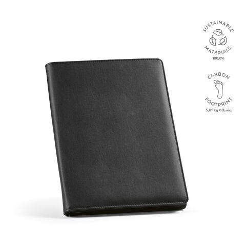 Orwell A4 Folder Recycled PU 70 gsm  Black | Without Branding | A4