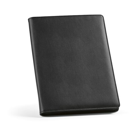 Orwell A4 Folder rPU. 64 FSC sheet notepad and zipper closure Black | No Branding | not available | not available | not available