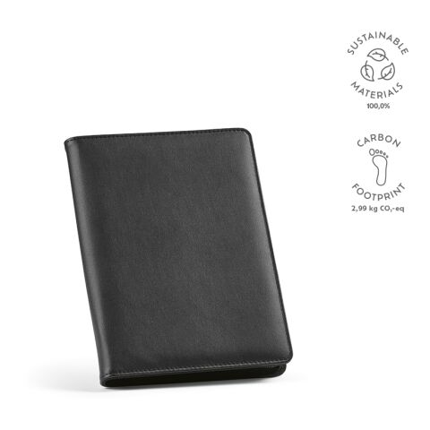 Orwell A5 Folder Recycled PU 70 gsm Black | Without Branding | A5
