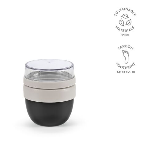 Rembrandt 600 Food Flask Recycled Stainless Steel 580 ml Black | Without Branding | 580 ml