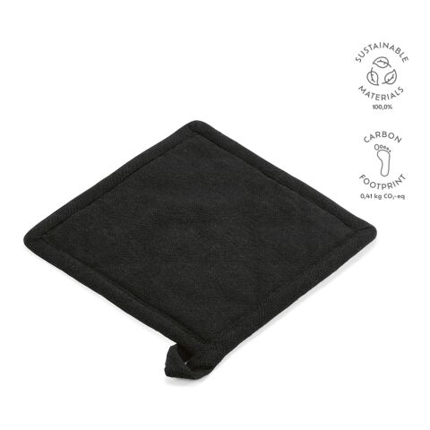 Klimt Pot Holder Recycled Cotton 180 gsm  Black | Without Branding