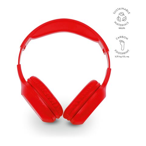 Galileo Headphones Recycled ABS 400 mAh Red | Without Branding | 400 mAh