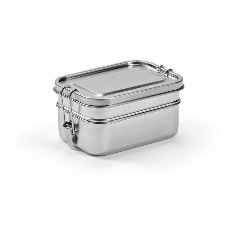 Picasso Lunchbox rSS 1240ml. 2 compartments and side buckles Silver | No Branding | not available | not available | not available