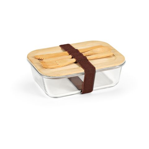 Van Gogh 1000 Lunchbox Borosilicate Glass and Bamboo 1090ml Transparent | No Branding | not available | not available | not available