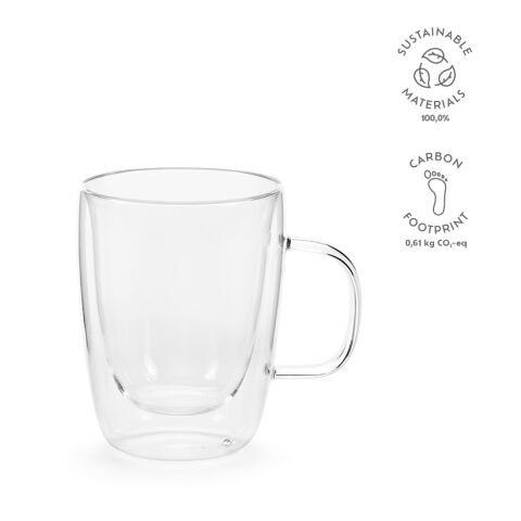 Elbe 350 Mug Borosilicate Glass 300 ml  Transparent | Without Branding