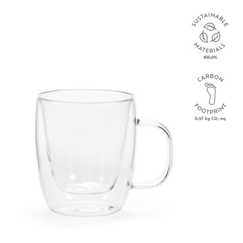 Elbe 220 Mug Borosilicate Glass 250 ml  Transparent | Without Branding