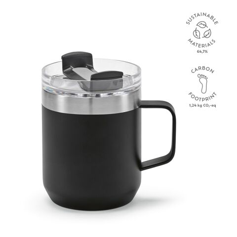 Shinano Mug Recycled Stainless Steel 440 ml  Black | Without Branding