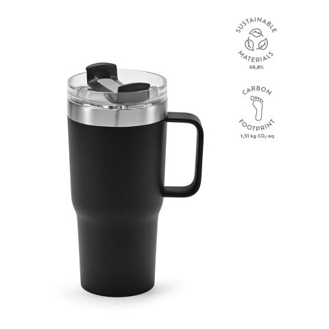 Neman Mug Recycled Stainless Steel 580 ml  Black | Without Branding