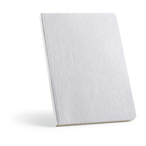 Verne A5 Notebook Cotton Rag cover. 80gsm recycled 196 pages Pastel white | No Branding | not available | not available | not available
