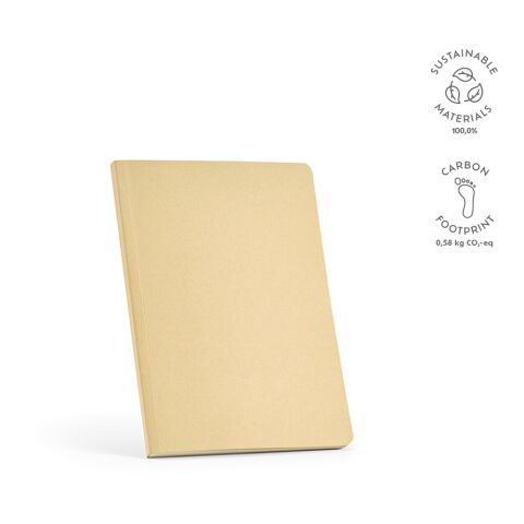 Cervantes Notebook A5 Bamboo Fibre 70 gsm  Light brown | Without Branding | A5