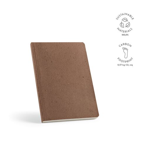 Doyle Notebook A5 Coffee Husk Paper 80 gsm  Light brown | Without Branding | A5
