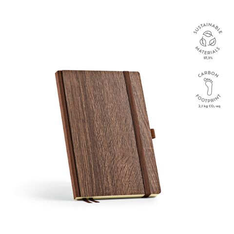 Steinbeck Notebook A5 Wood Grain 70 gsm  Dark brown | Without Branding | A5