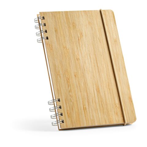Dante A5 Notebook Bamboo cover. 70gsm Recycled 196 pages Natural | No Branding | not available | not available | not available