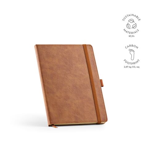 Howthorne Notebook A5 Recycled PU 70 gsm  Light brown | Without Branding | A5