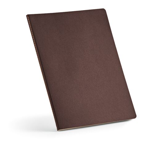 Bronte A4 Softcover Notebook rCardboard cover. FSC paper Brown | No Branding | not available | not available | not available