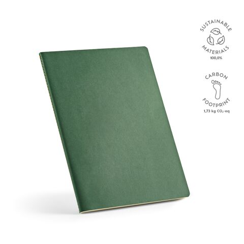 Bronte A4 Notebook Recycled Paper 70 gsm Dark green | Without Branding