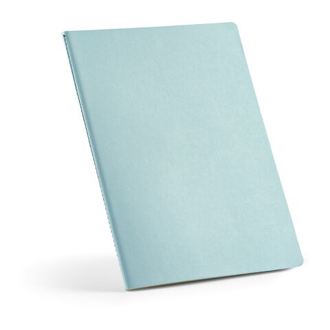 Bronte A4 Softcover Notebook rCardboard cover. FSC paper Pastel blue