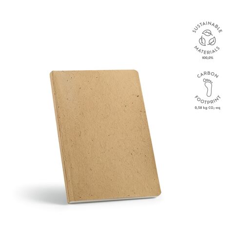 Fitzgerald Notebook A5 Coconut Husk 80 gsm  Light brown | Without Branding | A5