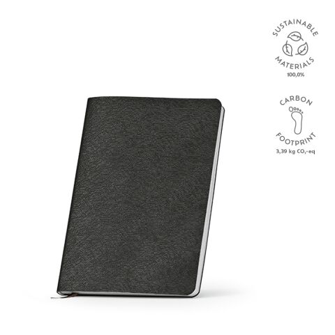 Sartre Notebook A5 Recycled PU 80 gsm  Black | Without Branding | A5