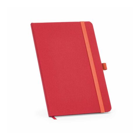 Dickens A5 Hard Cover rPET Notebook. 70gsm FSC® 160 pages clear red