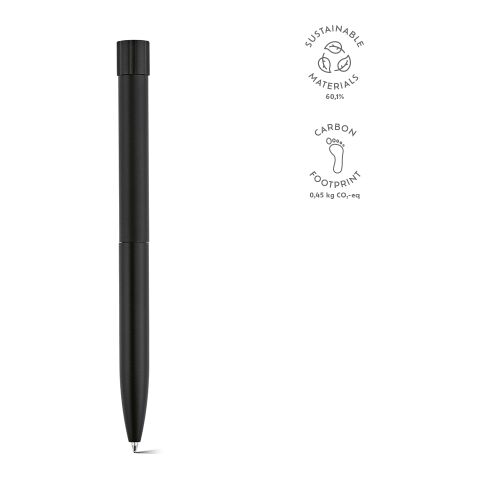 Borges Pen Recycled Aluminum Black Ink Black | Without Branding
