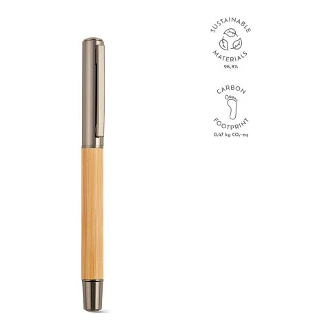 Aeschylus Pen Recycled Stainless Steel Blue ink Grey | Without Branding | Blue