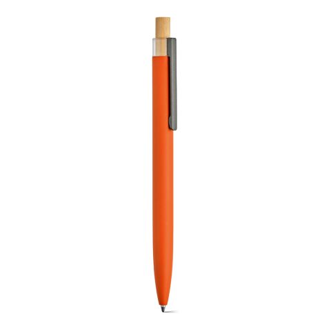 Tolkien Pen rAluminium, Bamboo and rPET. Blue 2km Dokumental® ink Orange