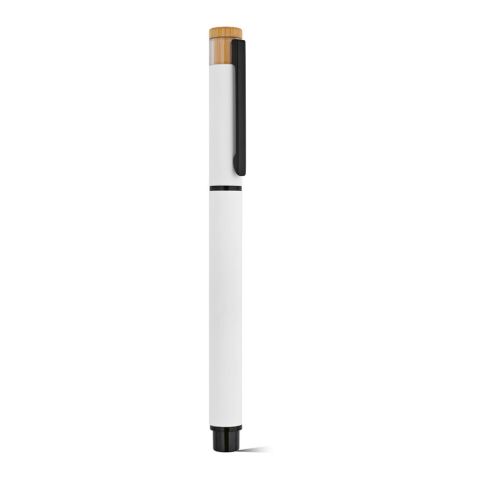 Thoreau Rollerball Pen rAluminium. Blue 0.6km Dokumental® Gel Ink White