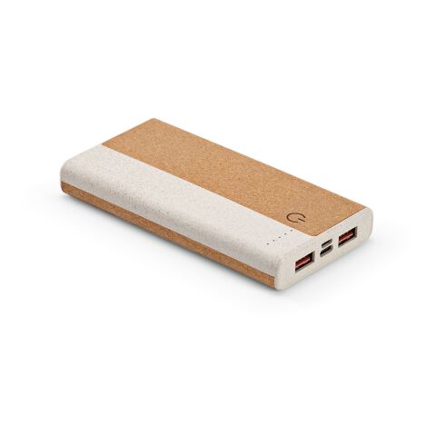 Archimedes Powerbank aus Kork und Weizenstroh mit 10000 mAh. 15 W Natural | No Branding | not available | not available | not available