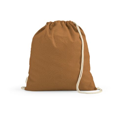 Lhotse Drawstring Bag rCotton 140gsm. rCotton Rope Straps Brown | No Branding | not available | not available | not available