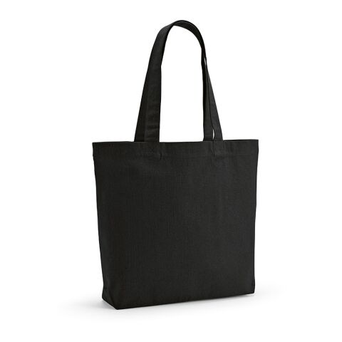 Blanc Shopping Bag rCotton 220gsm. 65cm handles and gusset Black