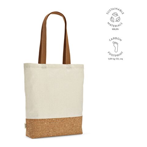 Chimborazo Shopping Bag Recycled Cotton 180 gsm Beige | Without Branding
