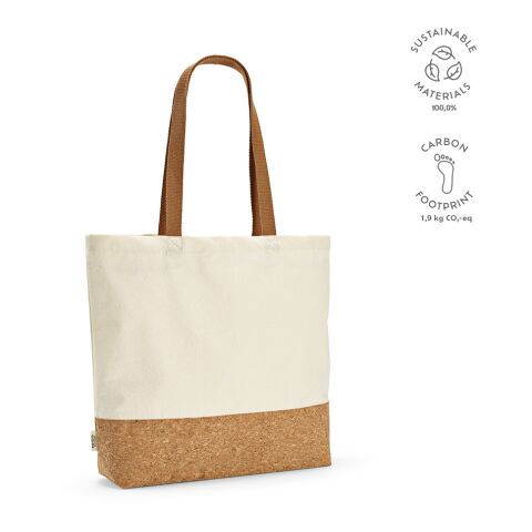Vinson Shopping Bag Recycled Cotton 220 gsm  Beige | Without Branding