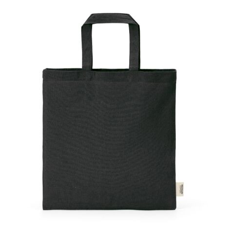 Aneto Shopping Bag rCotton 140gsm. 30cm Handles Solid black