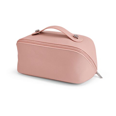 Macao Toiletry Bag 3.5L rLeather with zipper and handle Pink | No Branding | not available | not available | not available