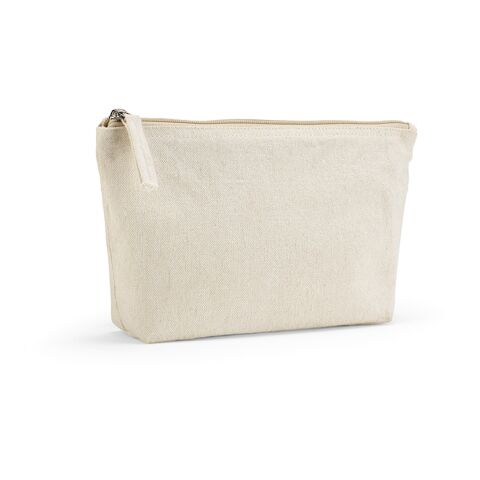 Cairo M. Toiletry Bag 2.1L 320 gsm rCotton with zipper Natural | No Branding | not available | not available | not available