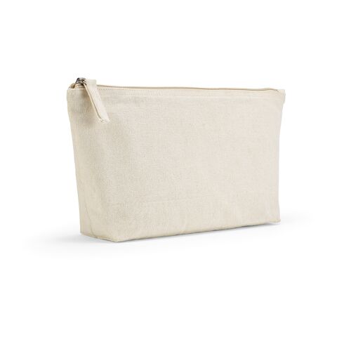 Cairo L. Toiletry Bag 3.9L 320 gsm rCotton with zipper Natural | No Branding | not available | not available | not available